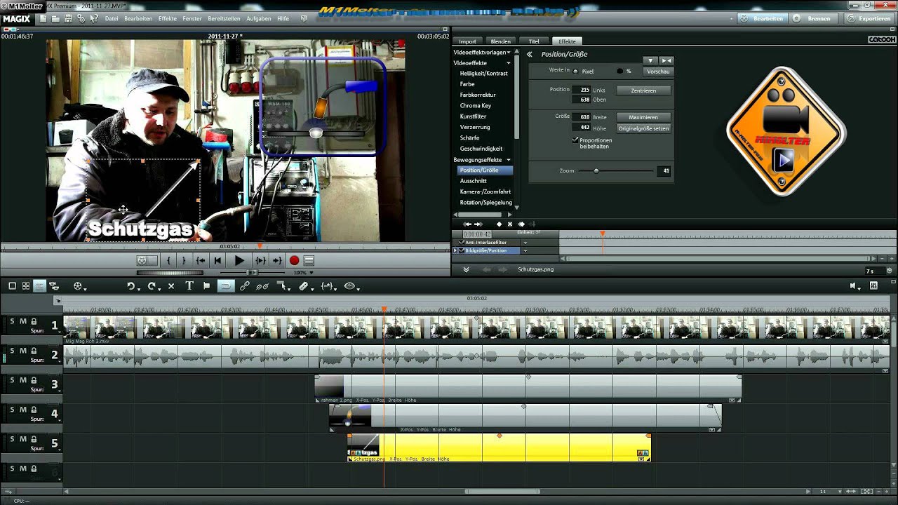 Keyframe Animation + Ton erstellen wie? Tutorial MAGIX Video deluxe MX Premium von M1Molter