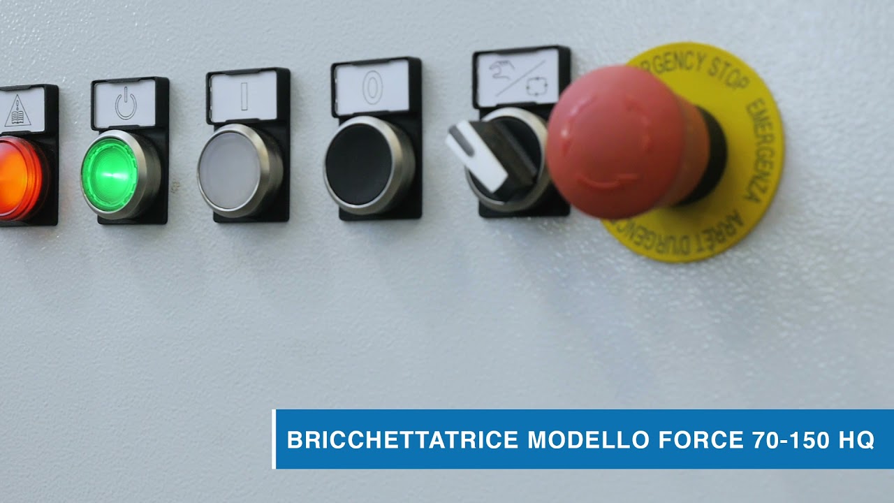 Nazzareno briquetting press model FORCE 70-150 HQ
