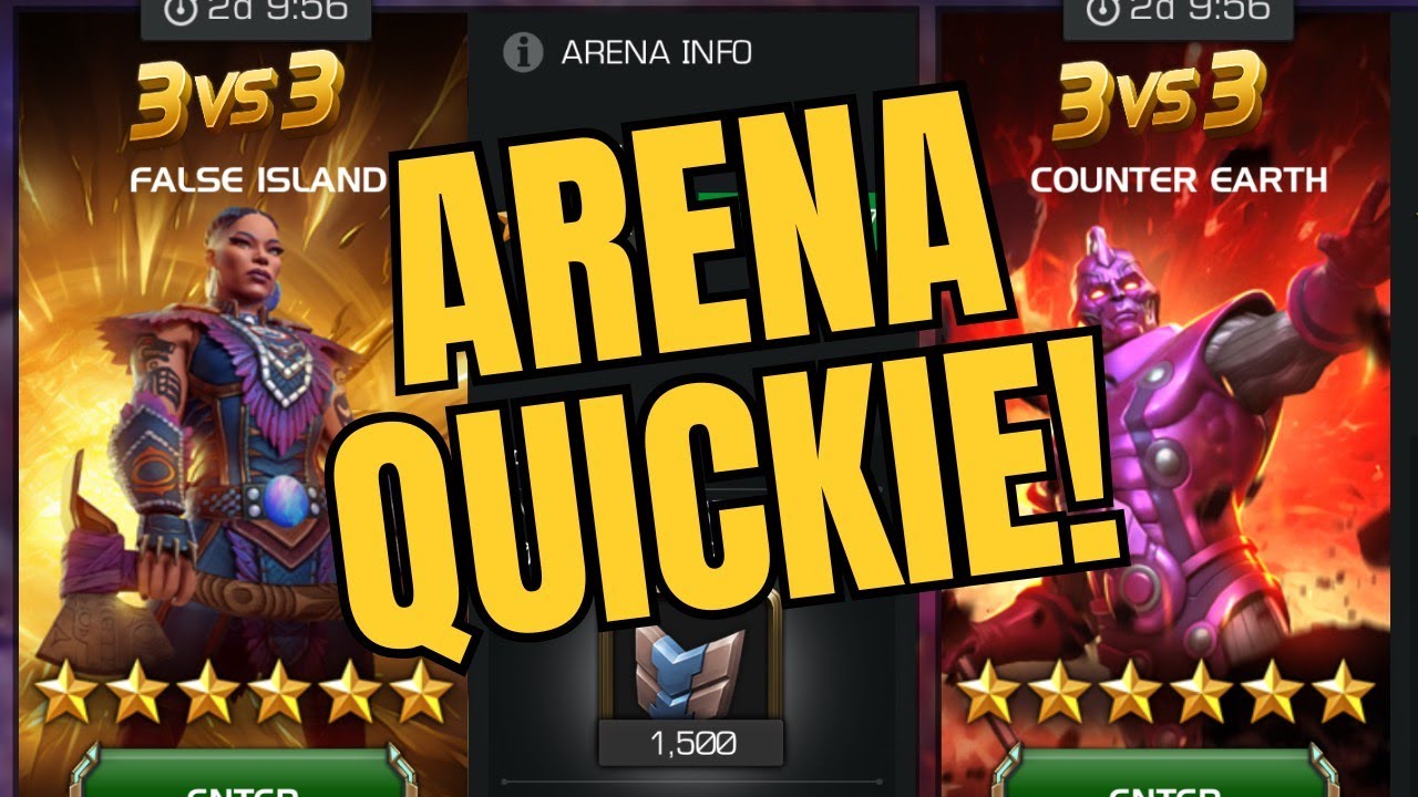 One Arena Quickie! Will See How It Goes! Marvel Contest Of Champions!