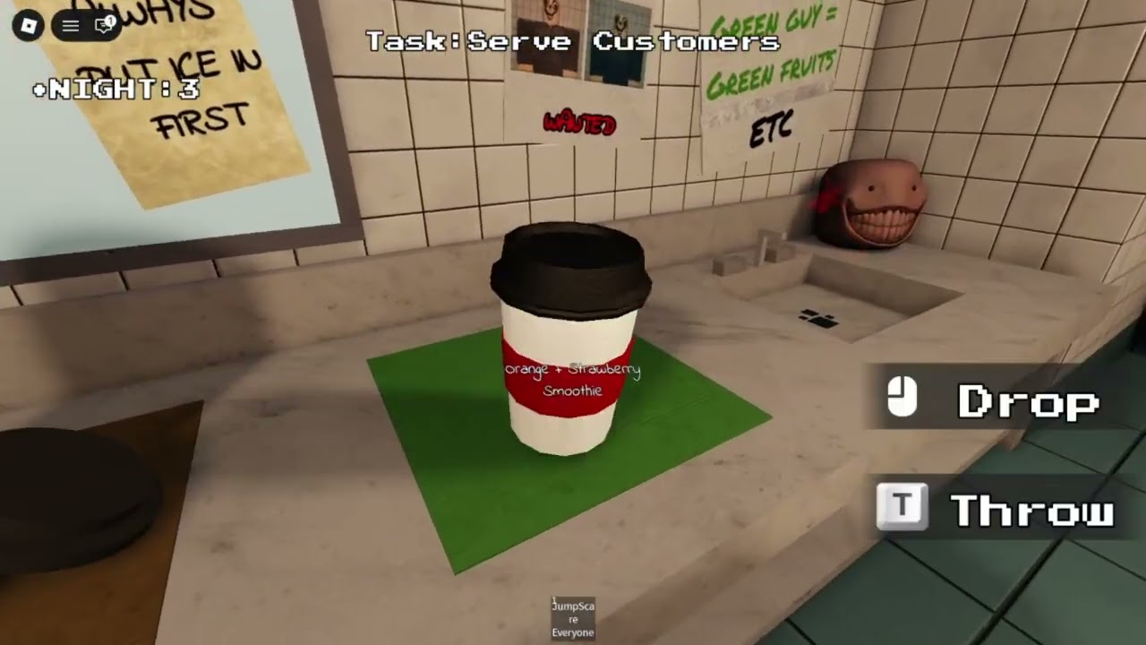5 ночей выживания в мире монстров || Придорожный смузи {Roblox}