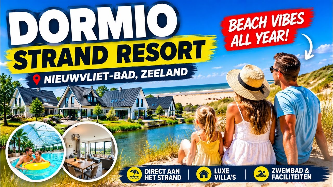 Dormio Strand Resort Nieuwvliet-Bad | Zeeland Netherlands | Aerial View