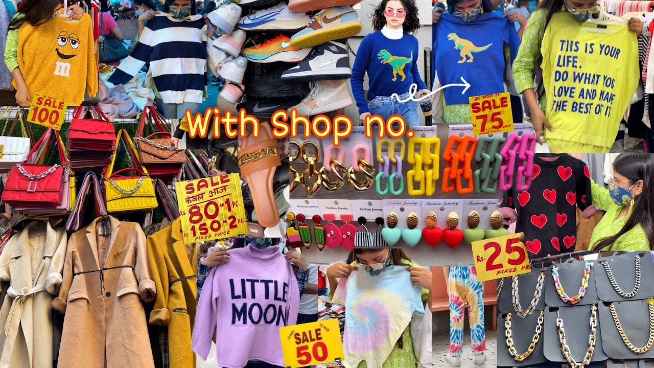 Sarojini Nagar market Delhi latest collection starting Rs 30 😱Selena Gomez sweater| H&M for Rs 200