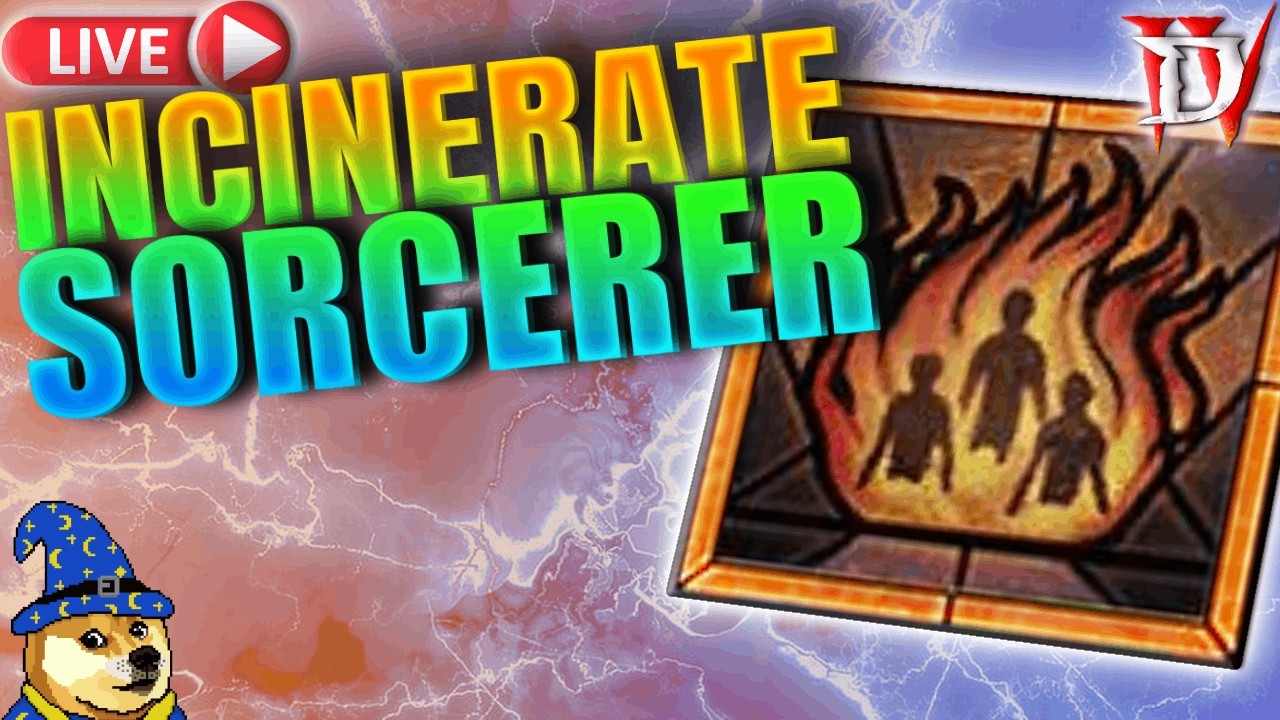 Incinerate Sorceress Gameplay Season 11  Diablo 4