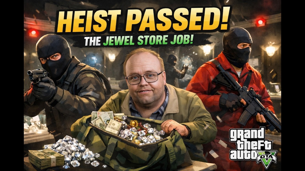 The Jewel Store Job Heist in GTA V  PART 2 | Epic Robbery Plan | Mission Passed POLICE TRUCK HIJACK