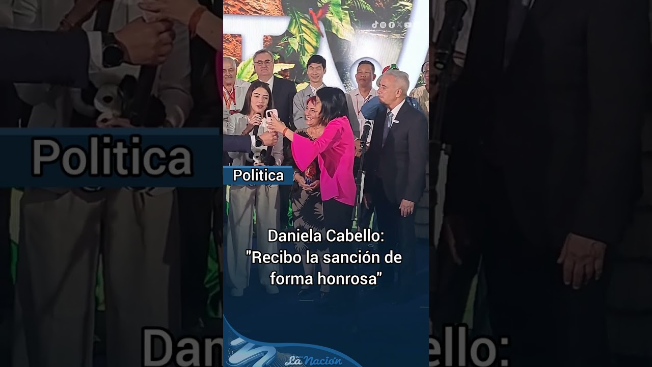 Hija de Diosdado Cabello, Daniela Cabello dijo que recibe con honra la sanci&oacute;n impuesta por EE.UU.