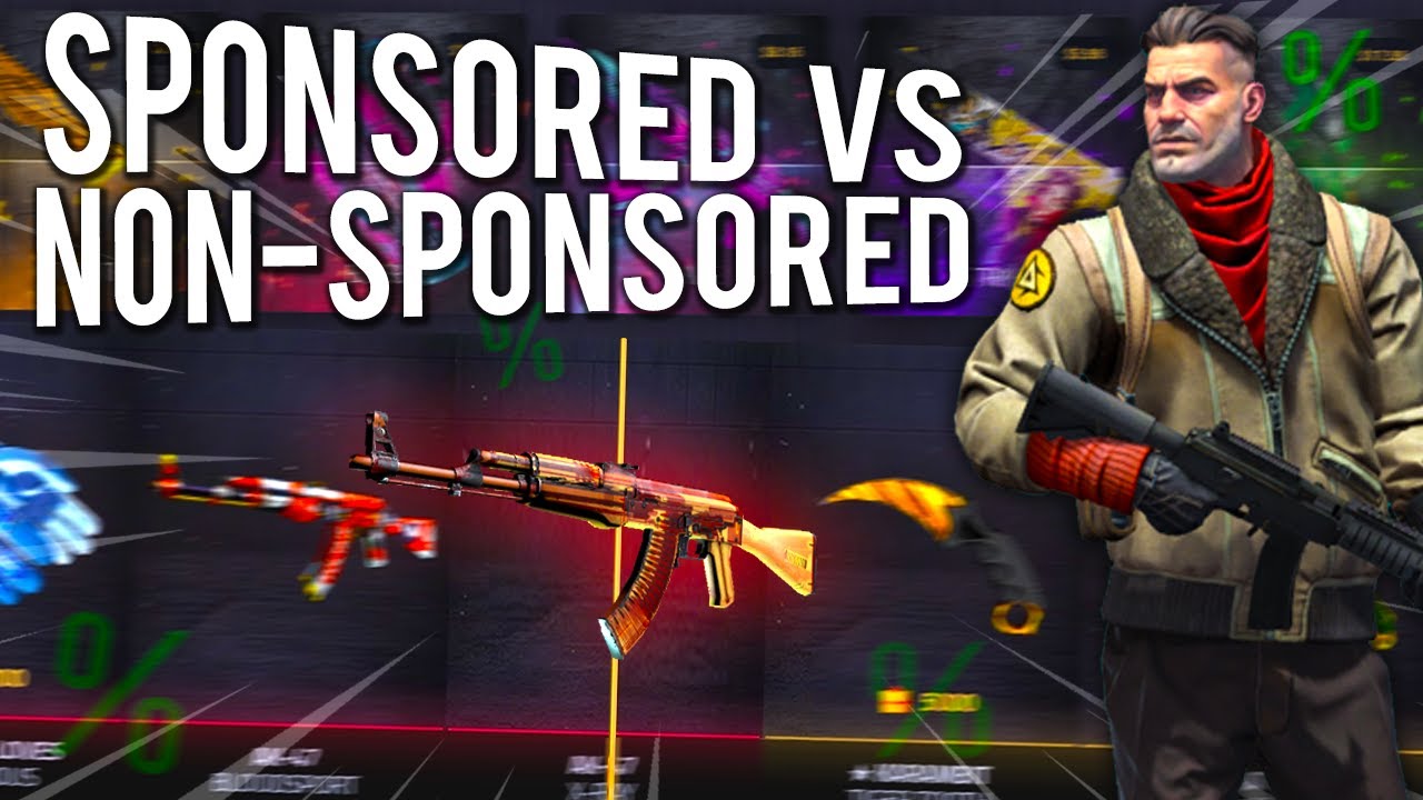 SPONSORED vs NON-SPONSORED Case Opening on Key-Drop