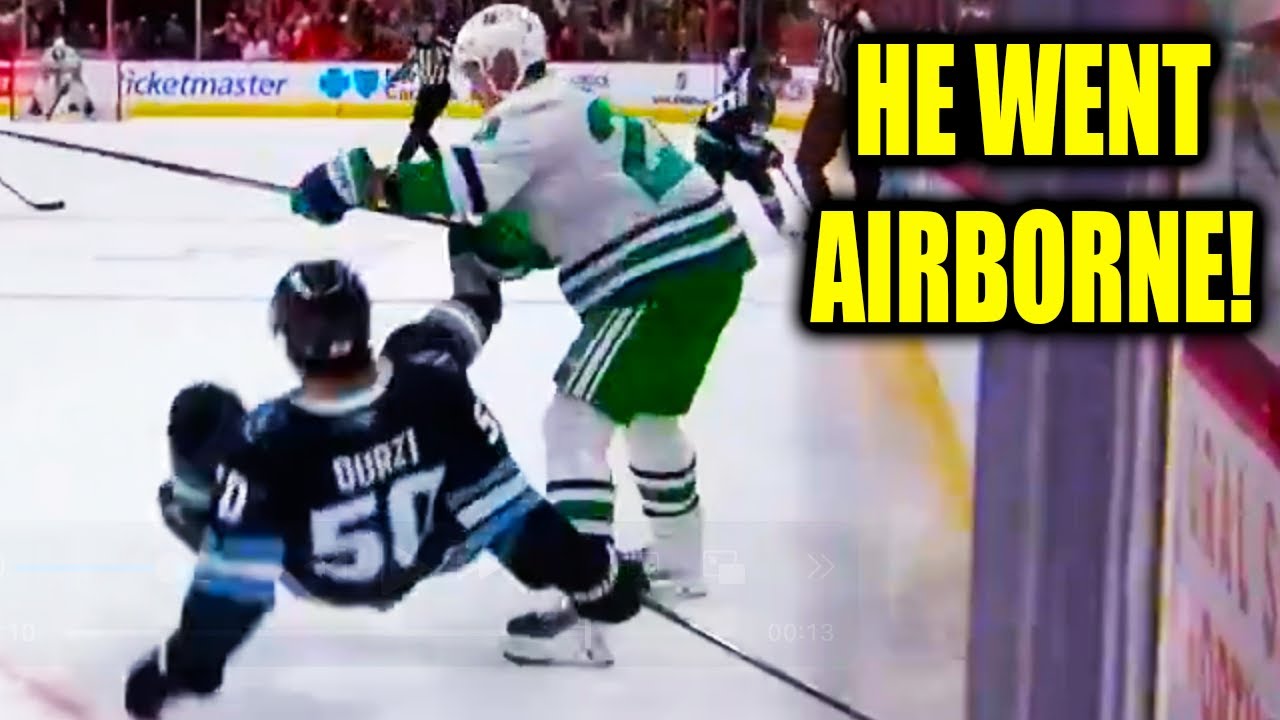 Sebastian Aho Hit on Sean Durzi | Carolina Hurricanes vs  Utah Mammoth 2026 Highlights