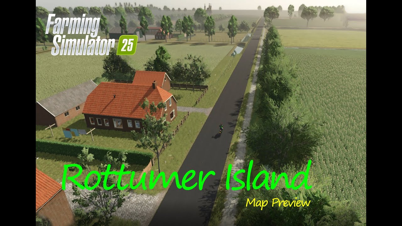 Rottumer Island Map Mod preview: Beautiful Island Farming Awaits | Map Tour _ Farming Simulator 25