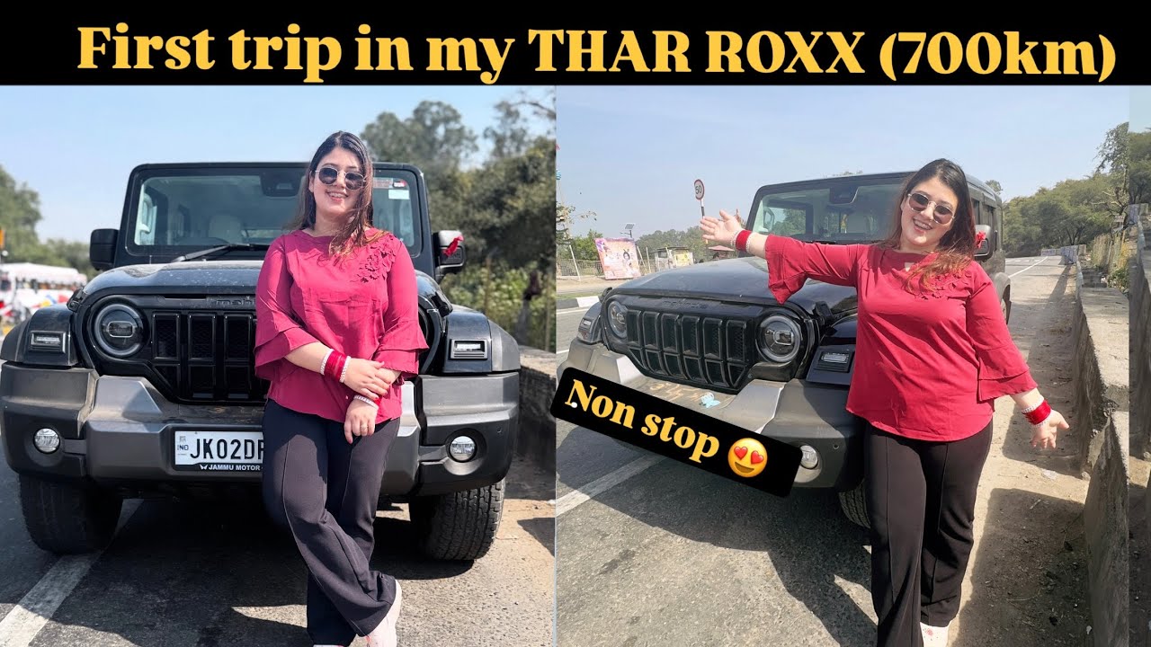 First Trip with THAR ROXX 🔥 700km Non stop to Delhi 😍 | Shifted to new place ❤️ #trending #tharroxx
