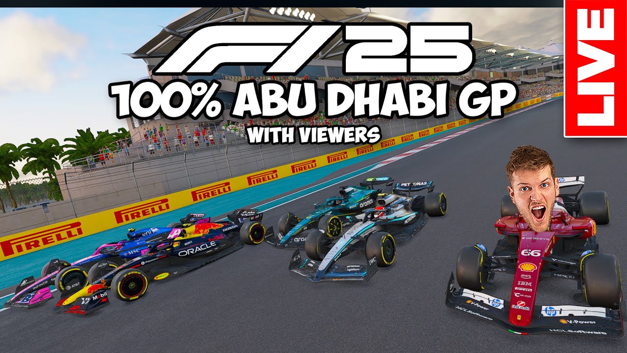 F1 25 100% ABU DHABI GP Community Race With Viewers!