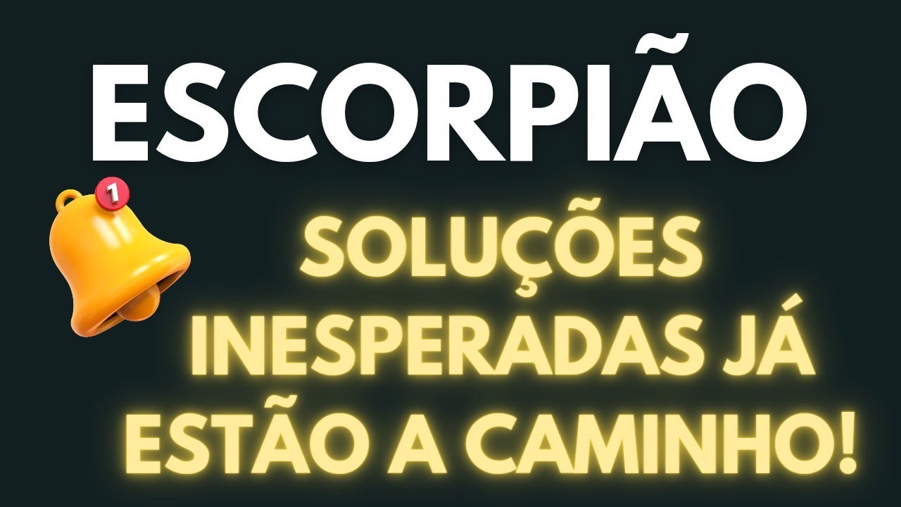 ♏ ESCORPIÃO // OUTUBRO 🔔 SOLUÇÕES INESPERADAS JÁ ESTÃO A CAMINHO! 💰✨