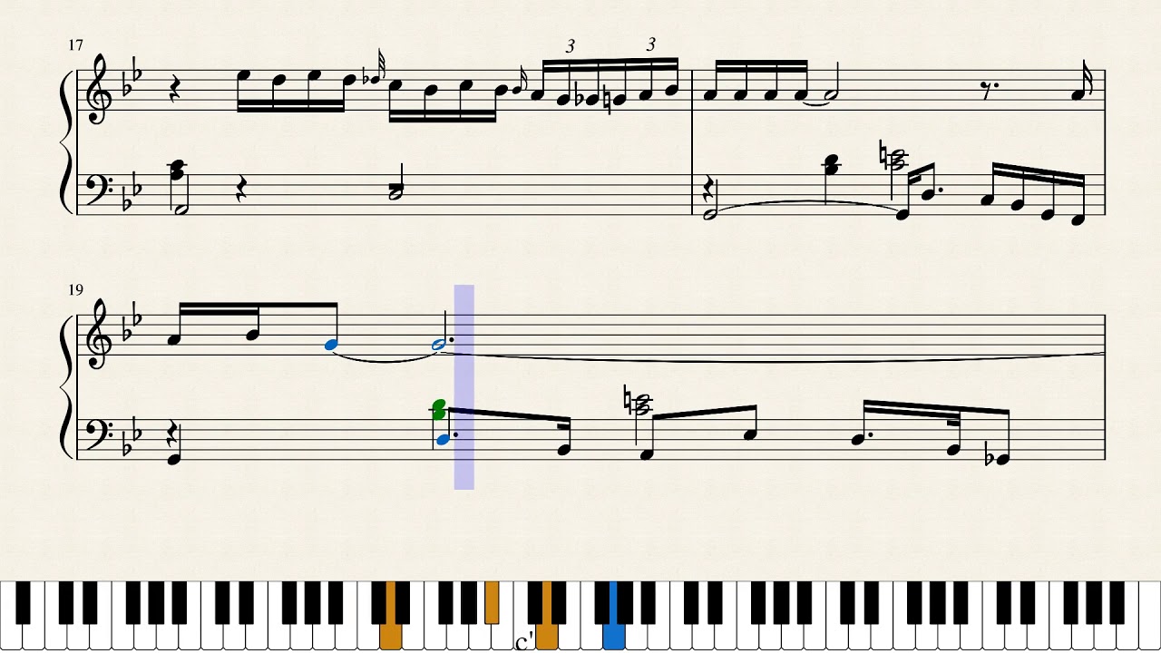 Summertime, Ella Fitzgerald EXACT Piano Sheet Music