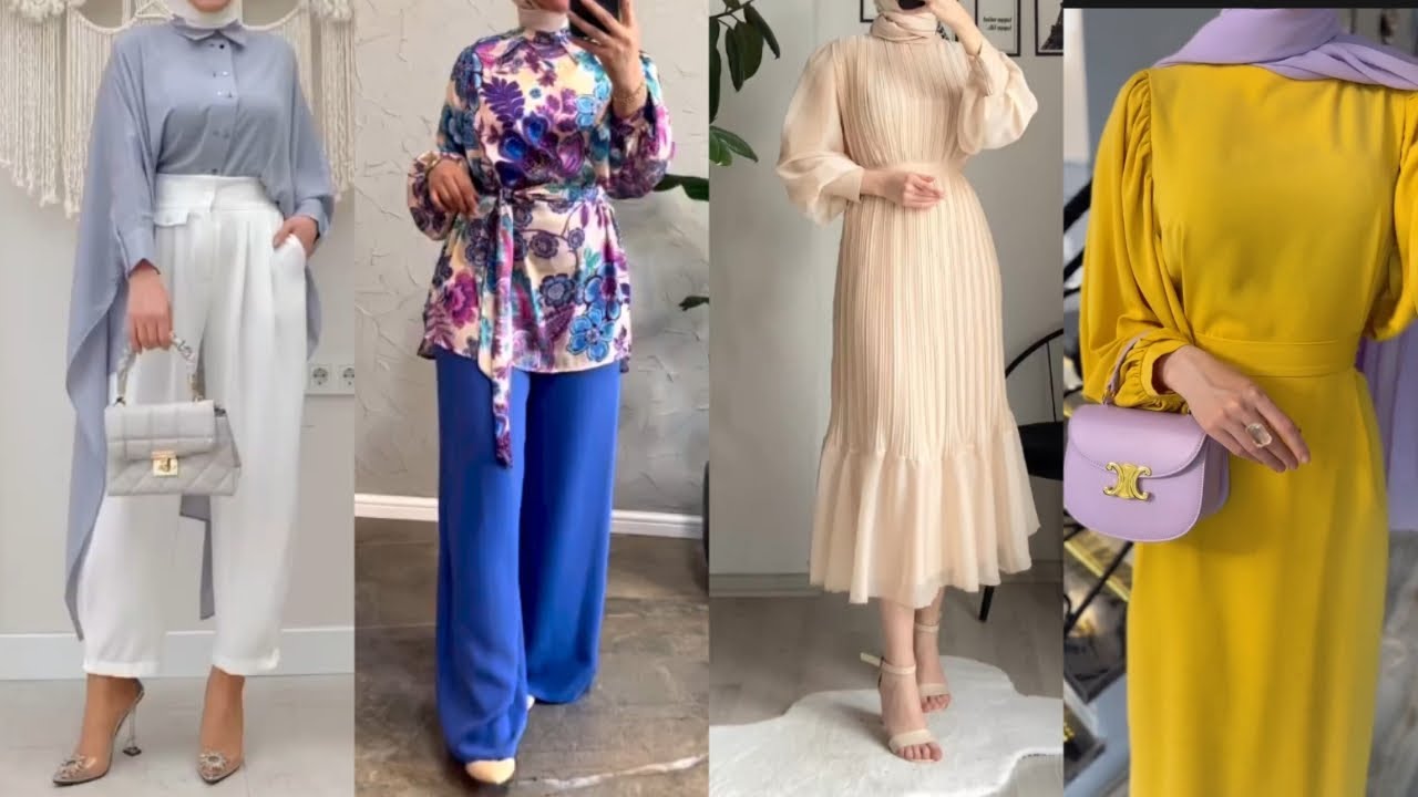 موضةربيع وصيف محجبات202🌟جديد تنسيقات الربيع والصيف روعة🔝hijab outfits/hijab style/modern hijab