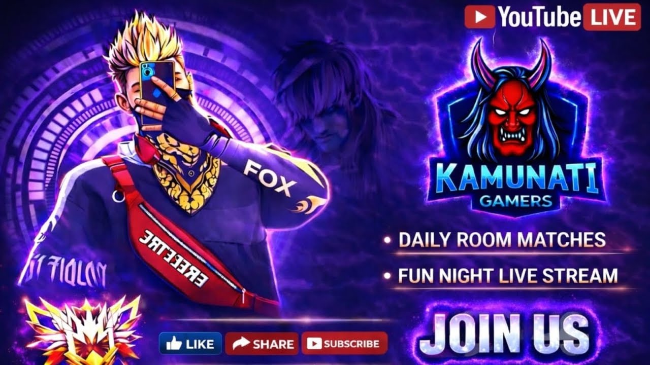 😂ONLY FUN CUSTOM MATCH🔥|FREE FIRE TAMIL LIVE|JOIN NOW🎮| KAMUNATI GAMERS🔴