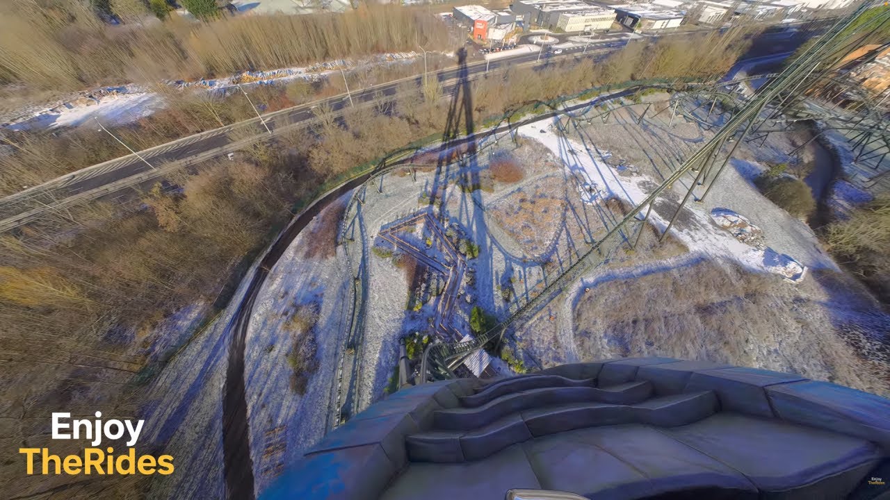 Kondaa (with snow) | Walibi Belgium (BE) | Onride | Jan '26 | 4K HDR