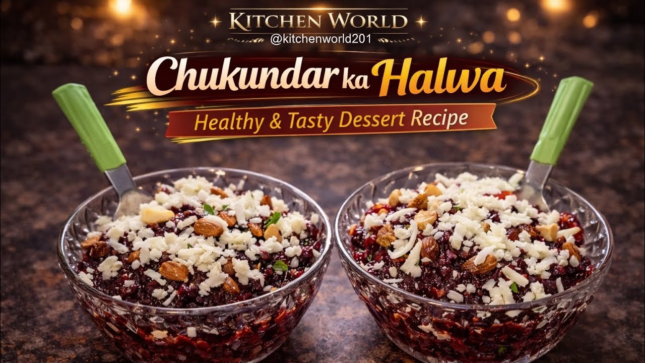 चुकंदर का हलवा | Healthy & Tasty Beetroot Halwa 😋#BeetrootHalwa#ChukandarHalwa#IndianSweets#Healthy