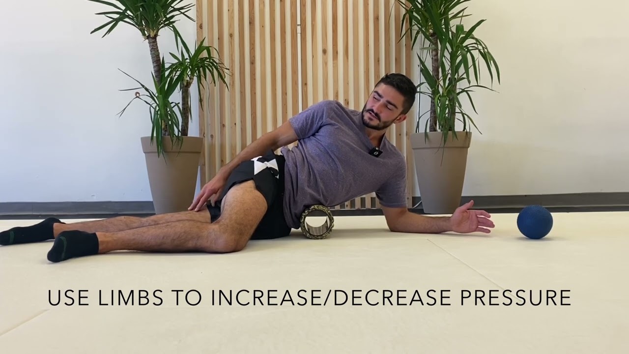 How to do self-massage on the oblique muscles.