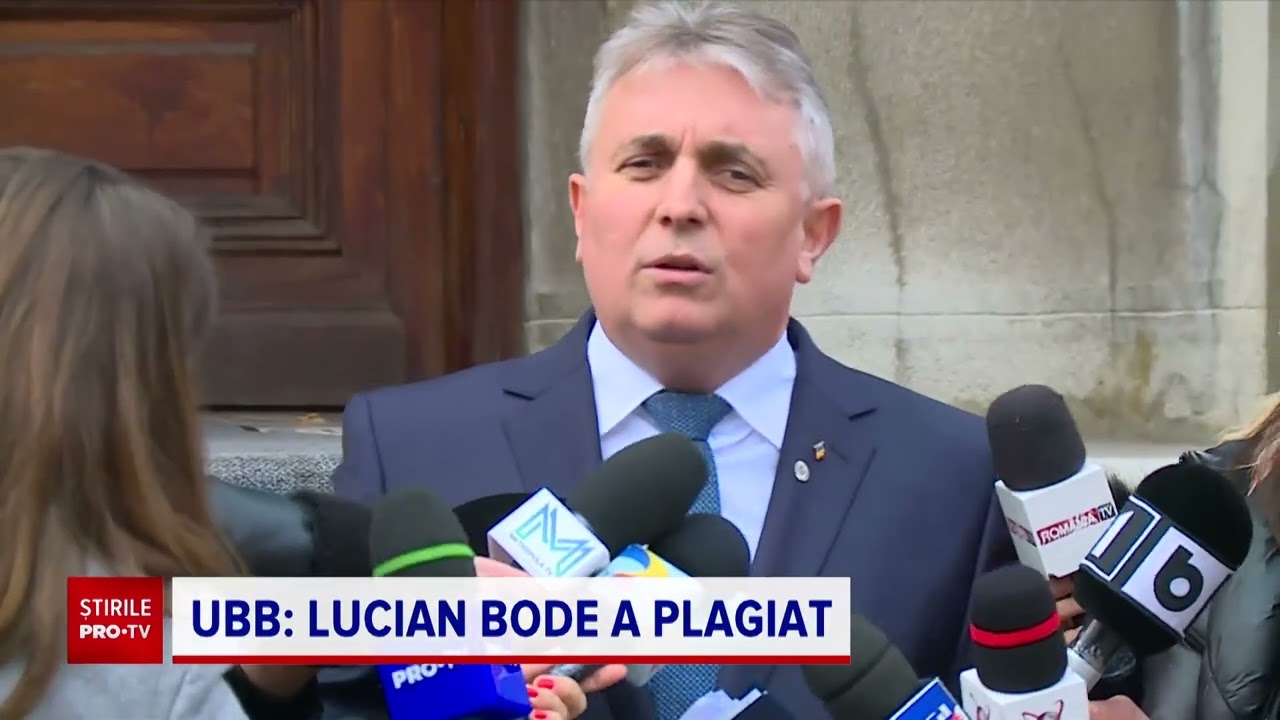Despre plagiatul lui Lucian Bode: Este o situaţie care se tranşează &icirc;n cadrul unui proces
