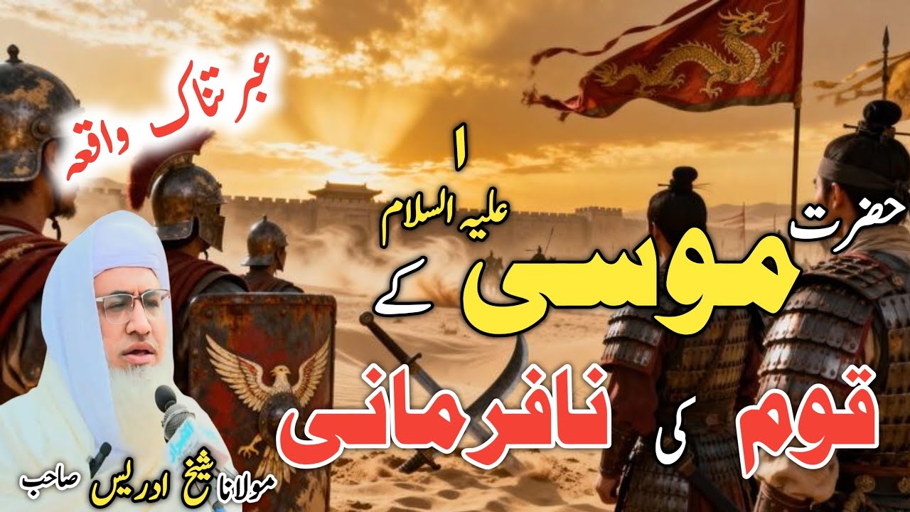 Poshto bayan /Molana Idrees Sab / Islamic videos /Islamic stories/حضرت موسیٰ علیہ السلام مکمل واقعہ 