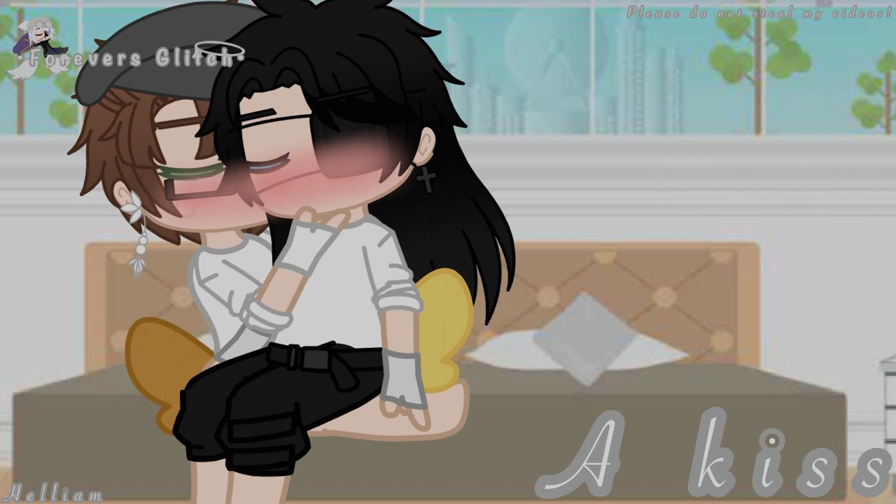 •A kiss || Helliam + Oliver x Ryan || Gay || FNaF || Gacha club•