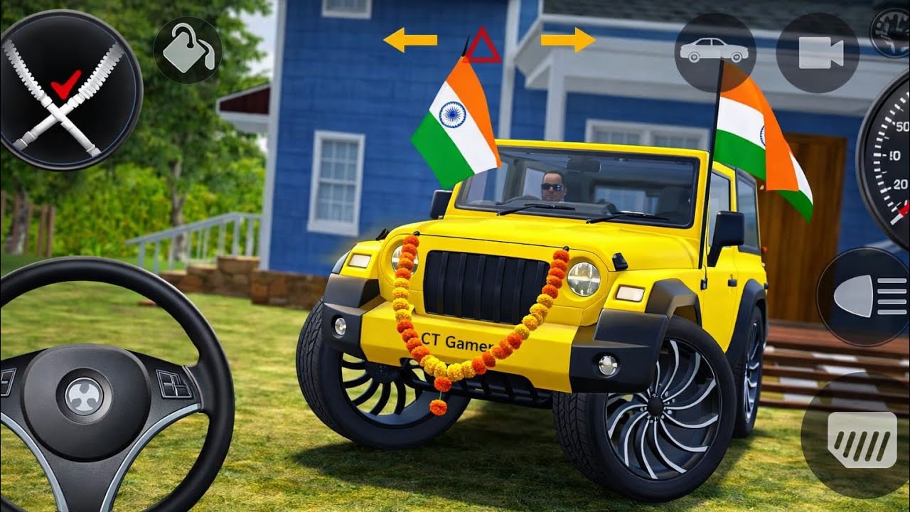 Modified Mahindra Thar😈Games:Indian Green Thar (Gadi Wala Games) Car Game Android Game - #2026