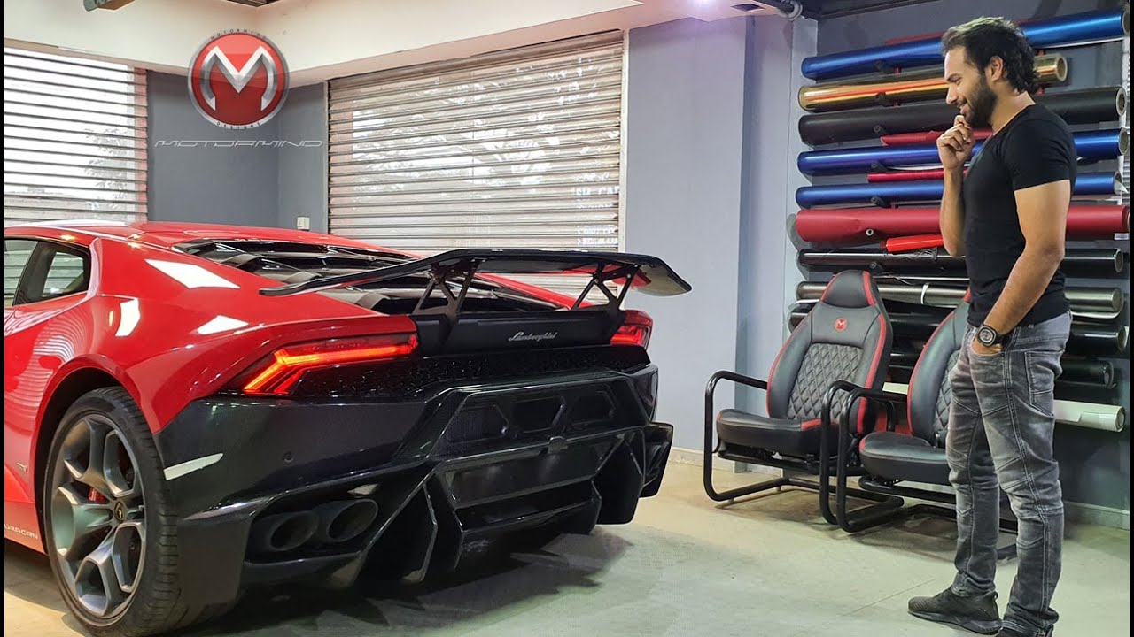 LAMBORGHINI HURACAN Carbon Fiber Bumper Installation - MOTORMIND - Mind in Motion