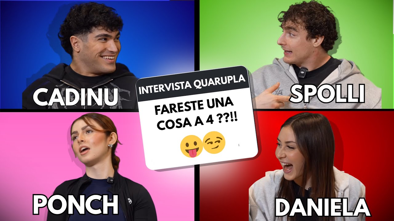 “ VI SCAMBIERESTE LE RAGAZZE ?” | intervista quadrupla con @mattiacadinu @Lauraurru 