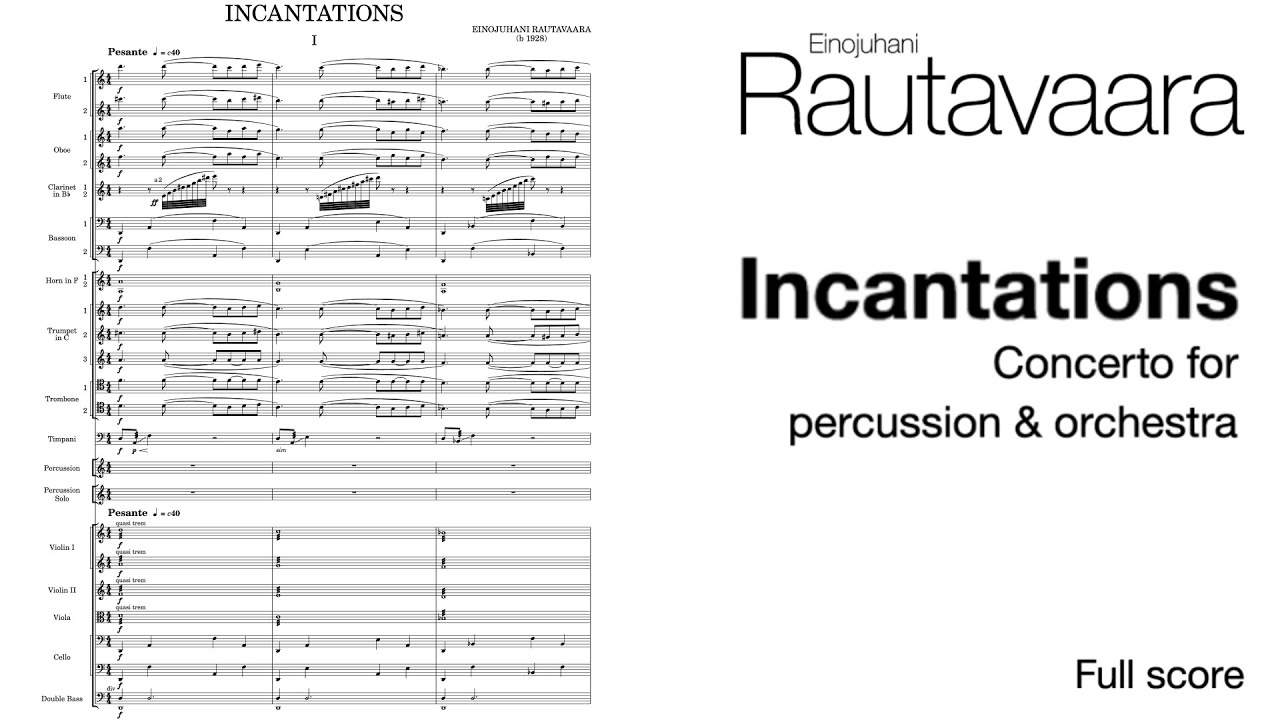 Einojuhani Rautavaara - Percussion Concerto 