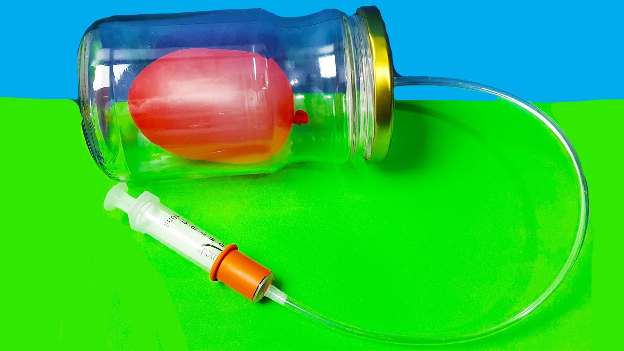 Vakum Odası Yapımı - Şırıngadan Vakum Pompası Yapımı🎈💡💉