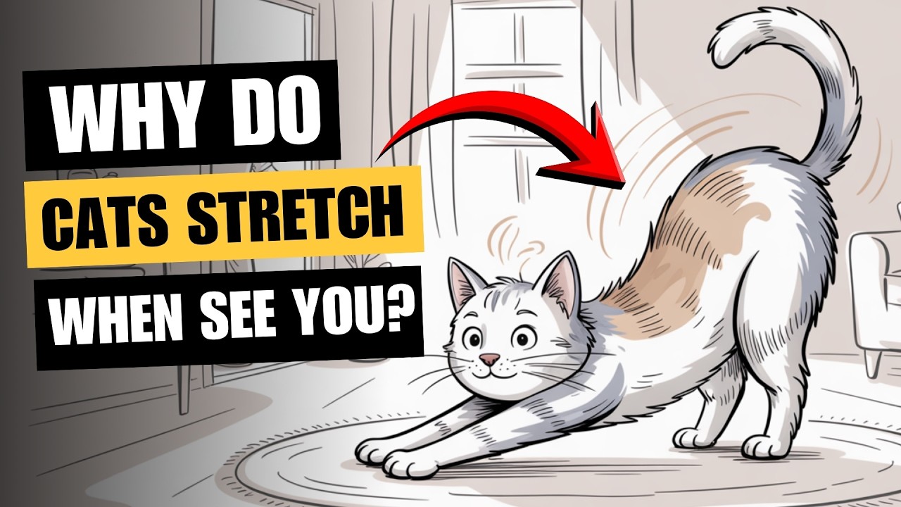 I Discovered Why CATS STRETCH When They See Their Owners