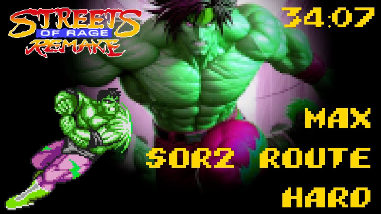 SoR Remake - Max - SoR2 Route - Hard - Updated WR 34:07