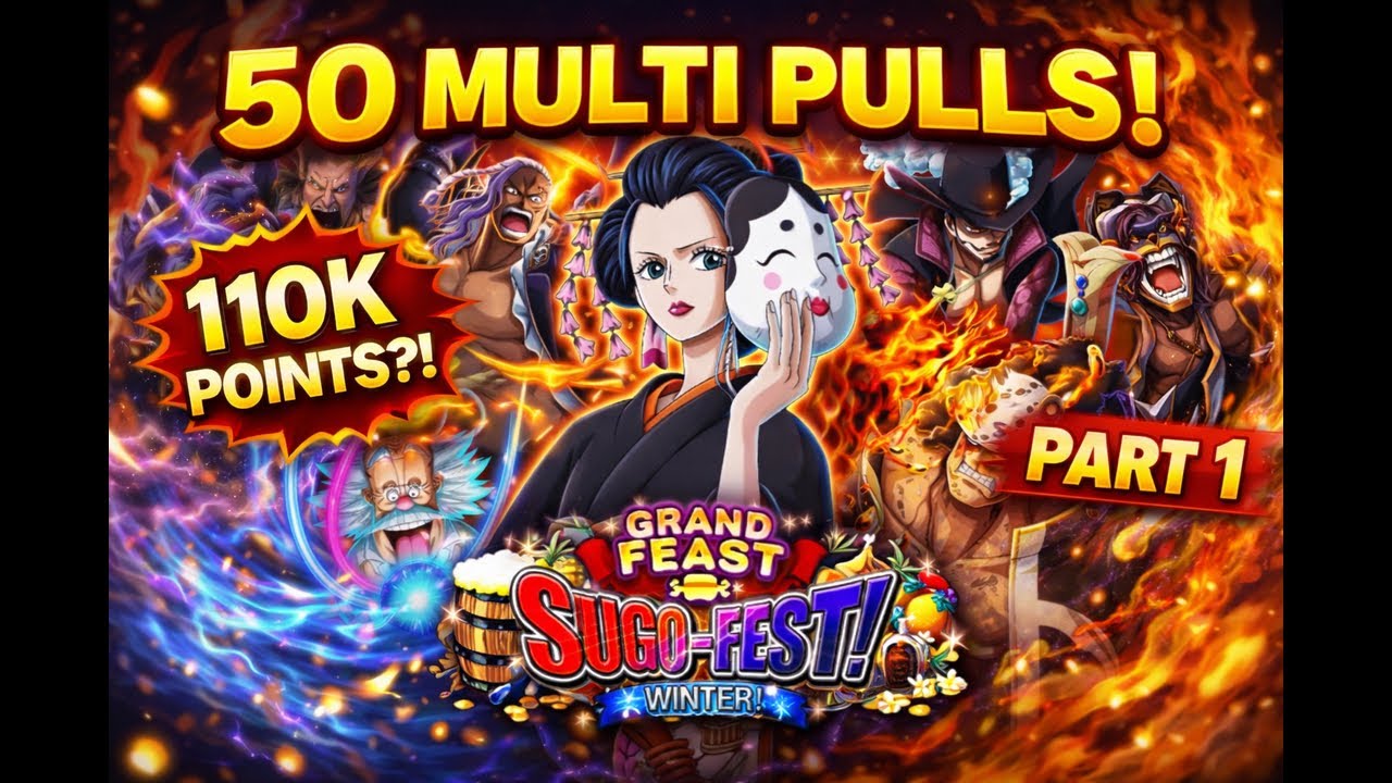 50 MULTI PULLS! OPTC Co-Op Grand Feast Sugo-fest (PART 1)