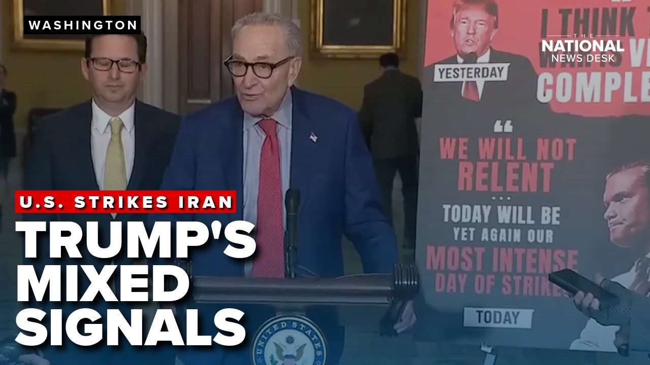 Schumer slams TRUMP over 'MIXED SIGNALS' on Iran war