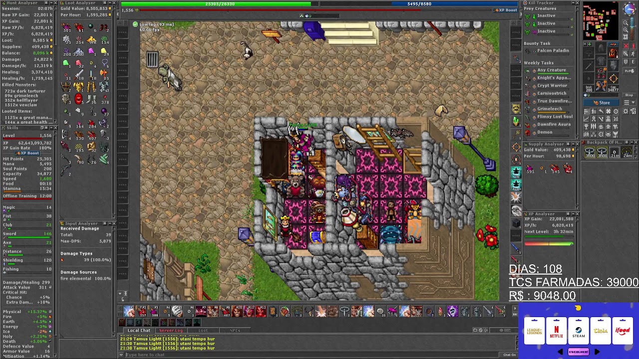 TIBIA GLOBAL - SÓ VALE TASK QUE DÁ PROFIT?