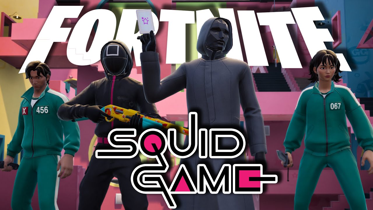 SQUID GAME Characters Compete for V-Bucks in Fortnite Reload!