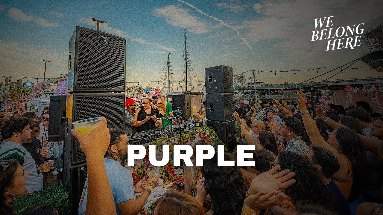 Purple at Pier 16, New York City for We Belong Here