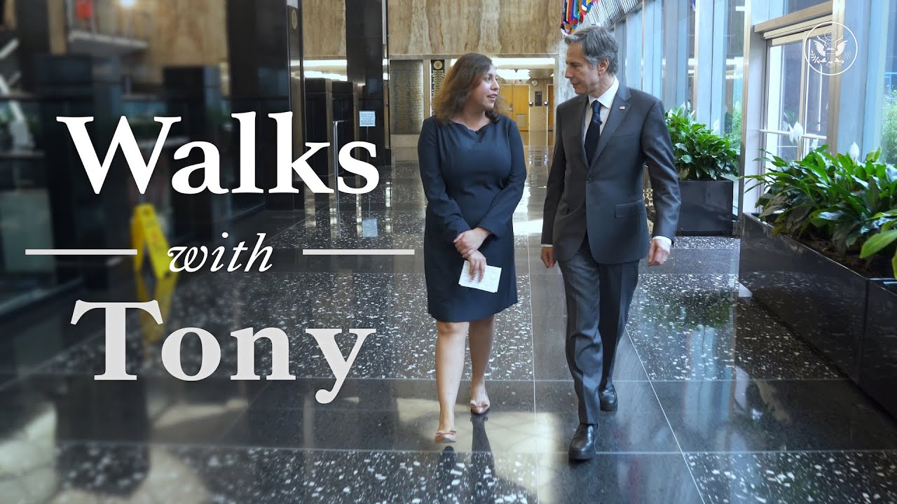 Secretary Blinken visits the office where he began his career at the State Department in 1993.
