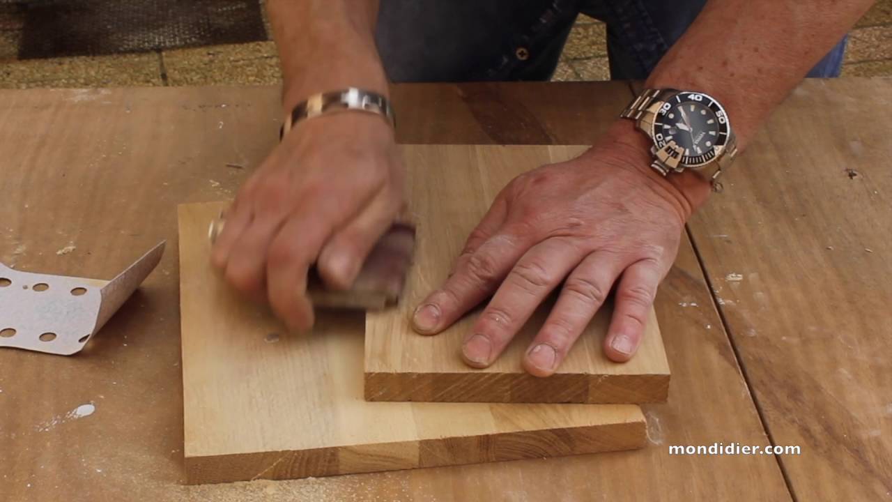 Reboucher, r&eacute;parer du bois brut