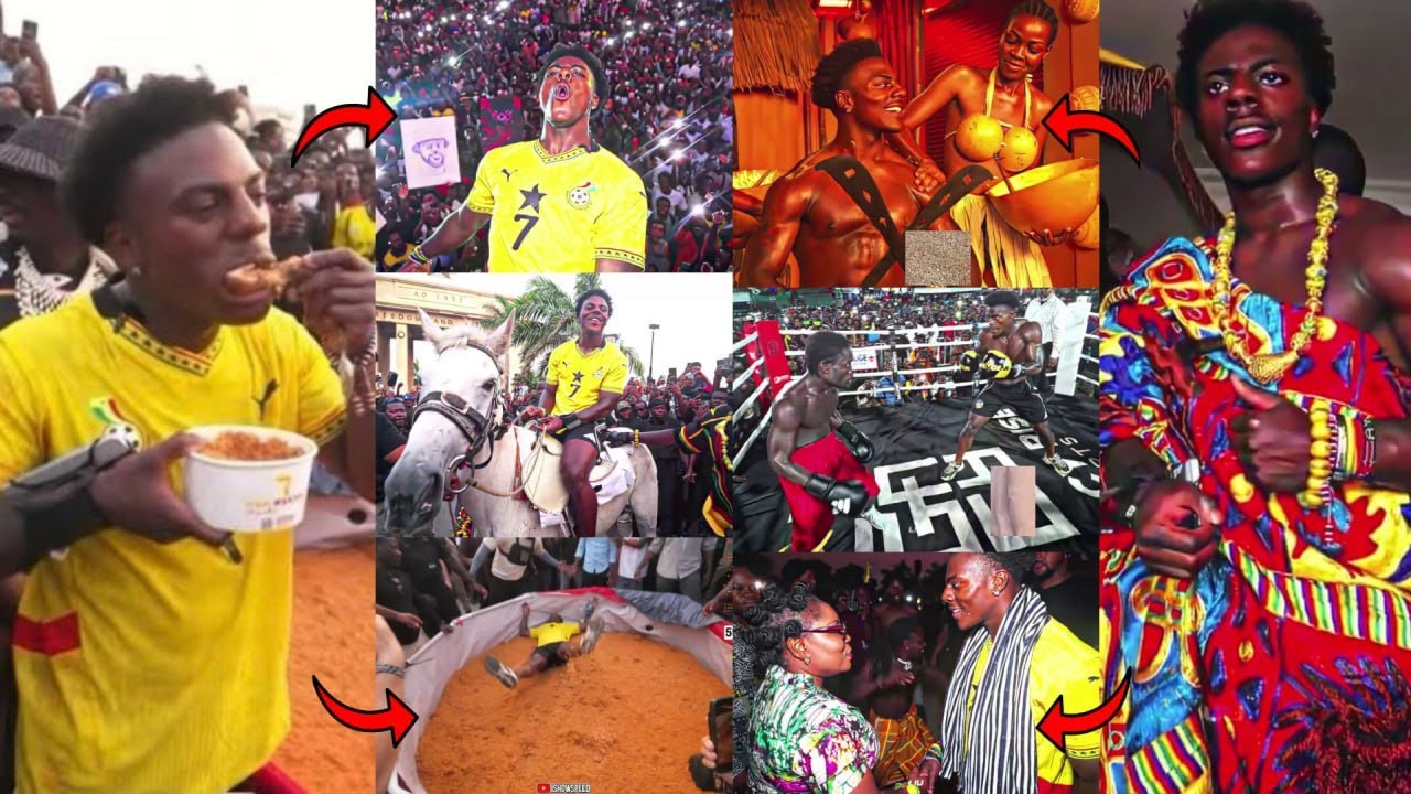 ishowSpeed Got Massaged @water falls, Jollof Saga, Bukom Boxing & Highlights of Speed in Ghana