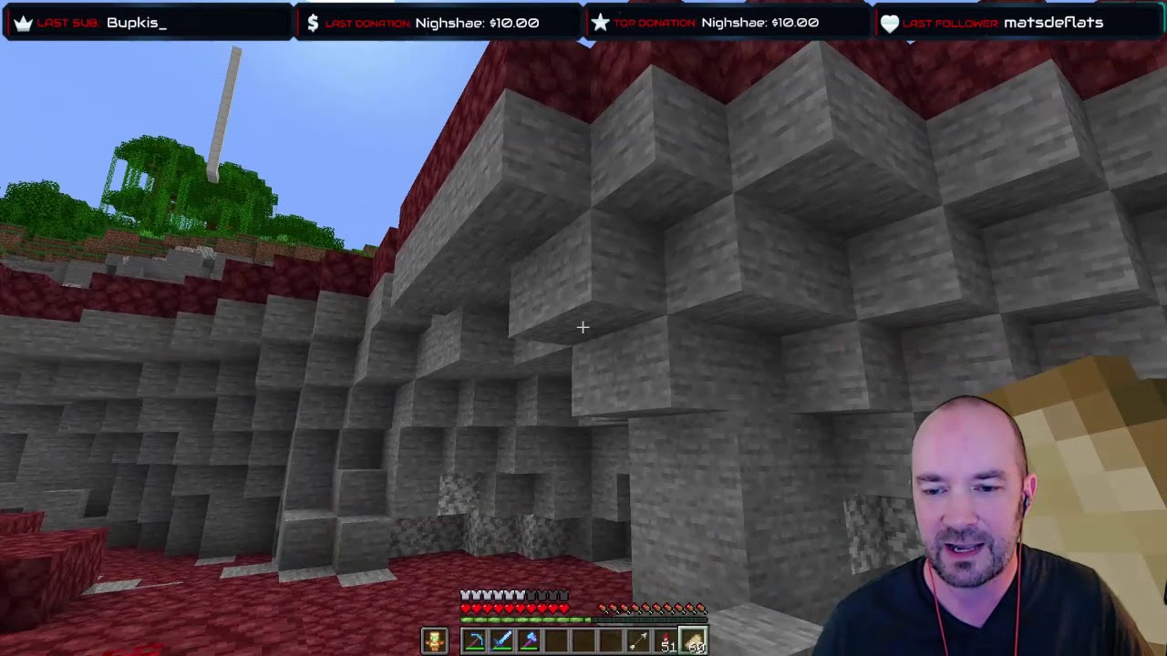 Live Stream - Hermitcraft - Gaming District Work