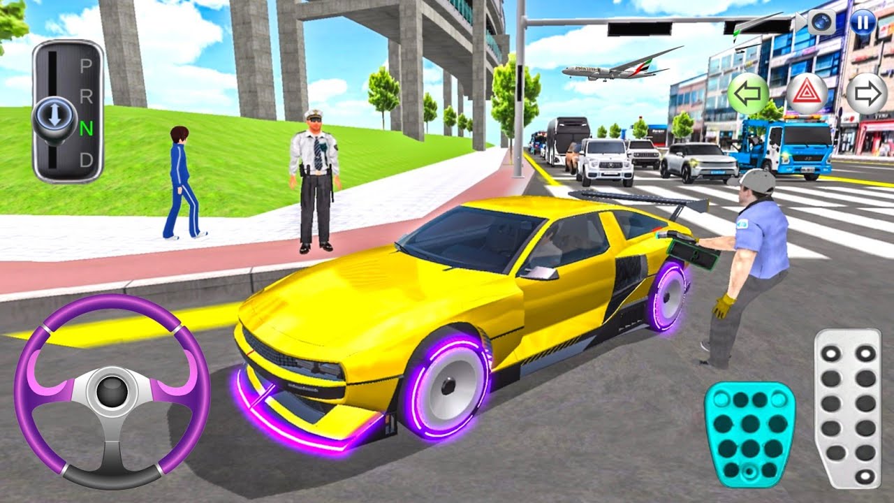 New Hyundai Golden Racing Car Super Crazy driving - 3D Driving Class - Android iOS gameplay 3D