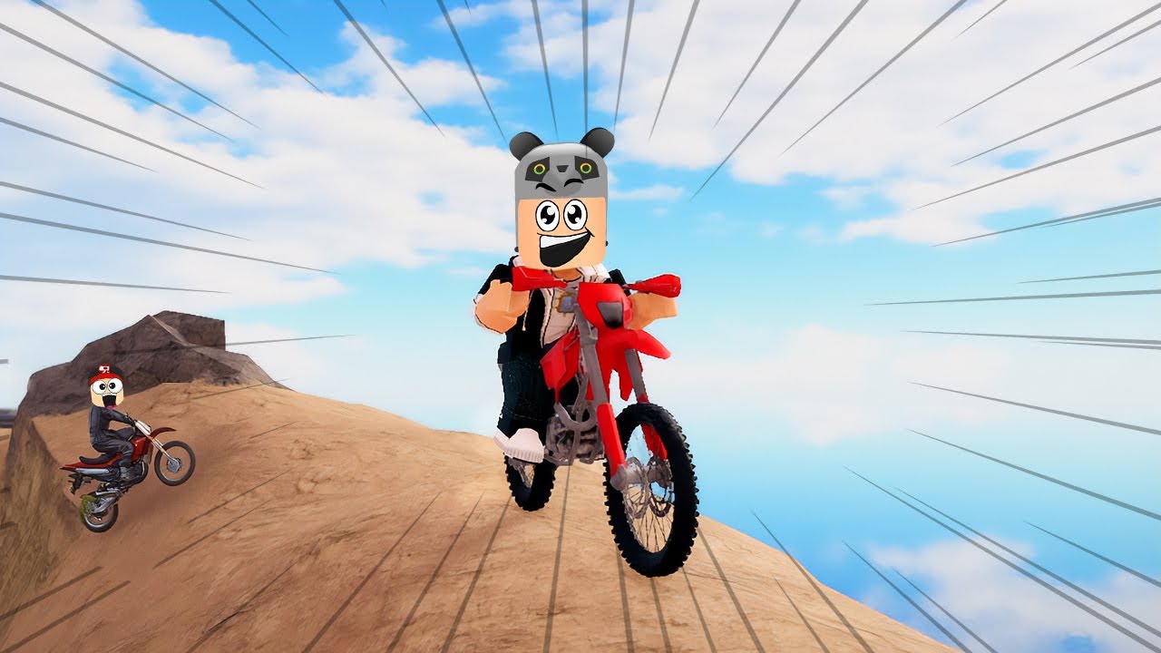 ROBLOX'TA TEHLİKELİ YOLU MOTORUM İLE BİTİRİYORUM! - Roblox