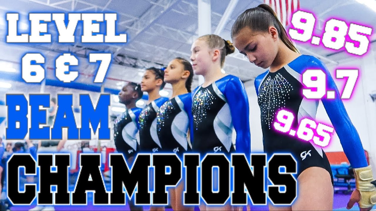 Coach Life: 9.85 Level 6 Gymnastics Beam Routine| Rachel Marie