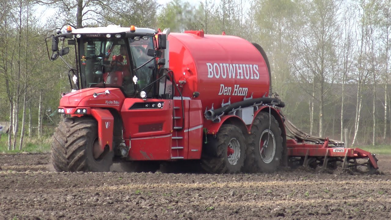 Bouwland bemesten met nieuwe Vervaet Hydrotrike XL - Bouwhuis Den Ham (2016)