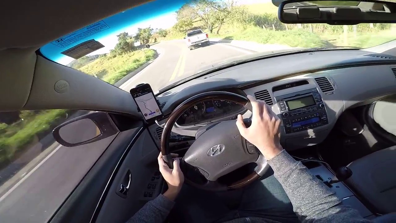 Hyundai Azera V6 Test Avaliação na Estrada Drive Onboard POV GoPro