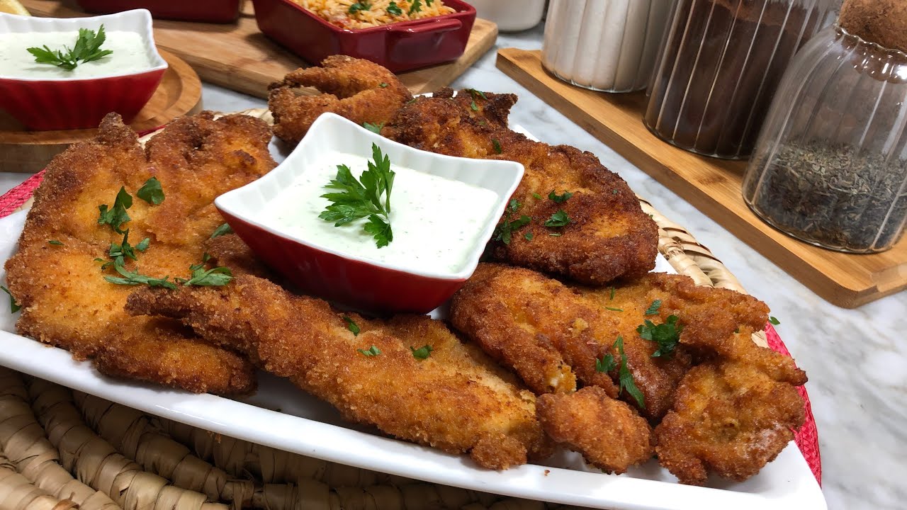 اسكالوب باني❤️❤️مع صلصة جبن بزاف بنينة 👍👍