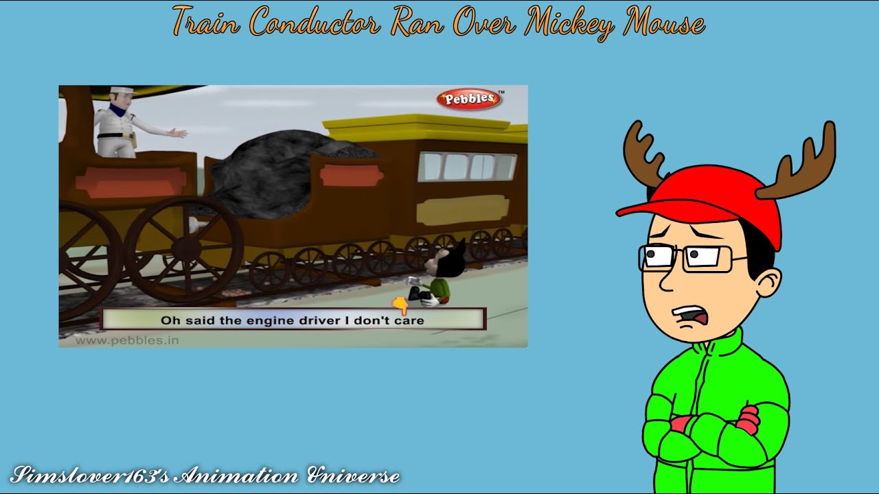 Train Conductor Ran Over Mickey Mouse, Gets Caught and Arrested At The End