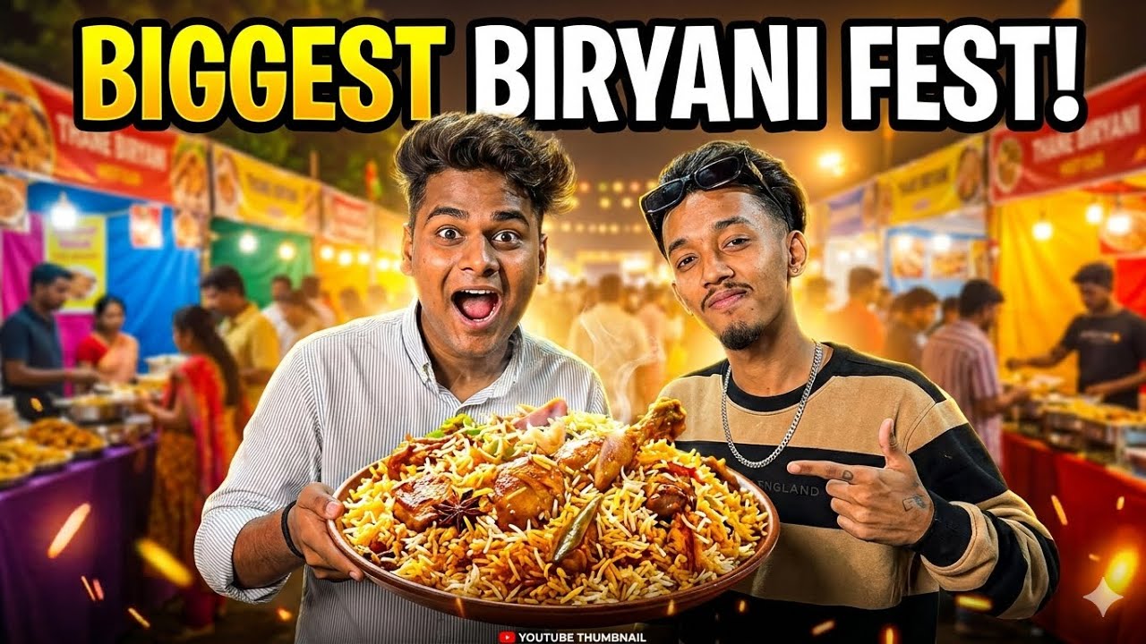 We Visited Thane&rsquo;s BIGGEST Biryani Festival! 😱🔥 | Ft. Lil DD