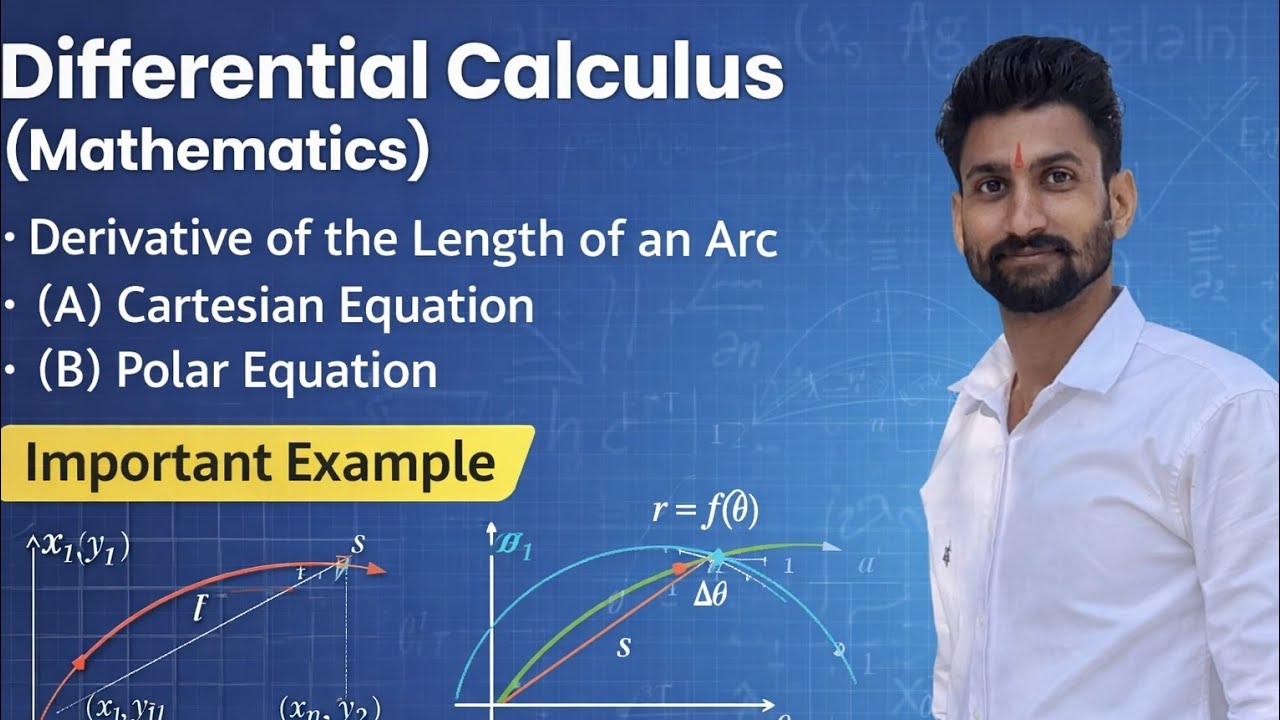 Differential Calculus: Derivative of the Length of an Arc :Cartesian Equation , Polar Equation 