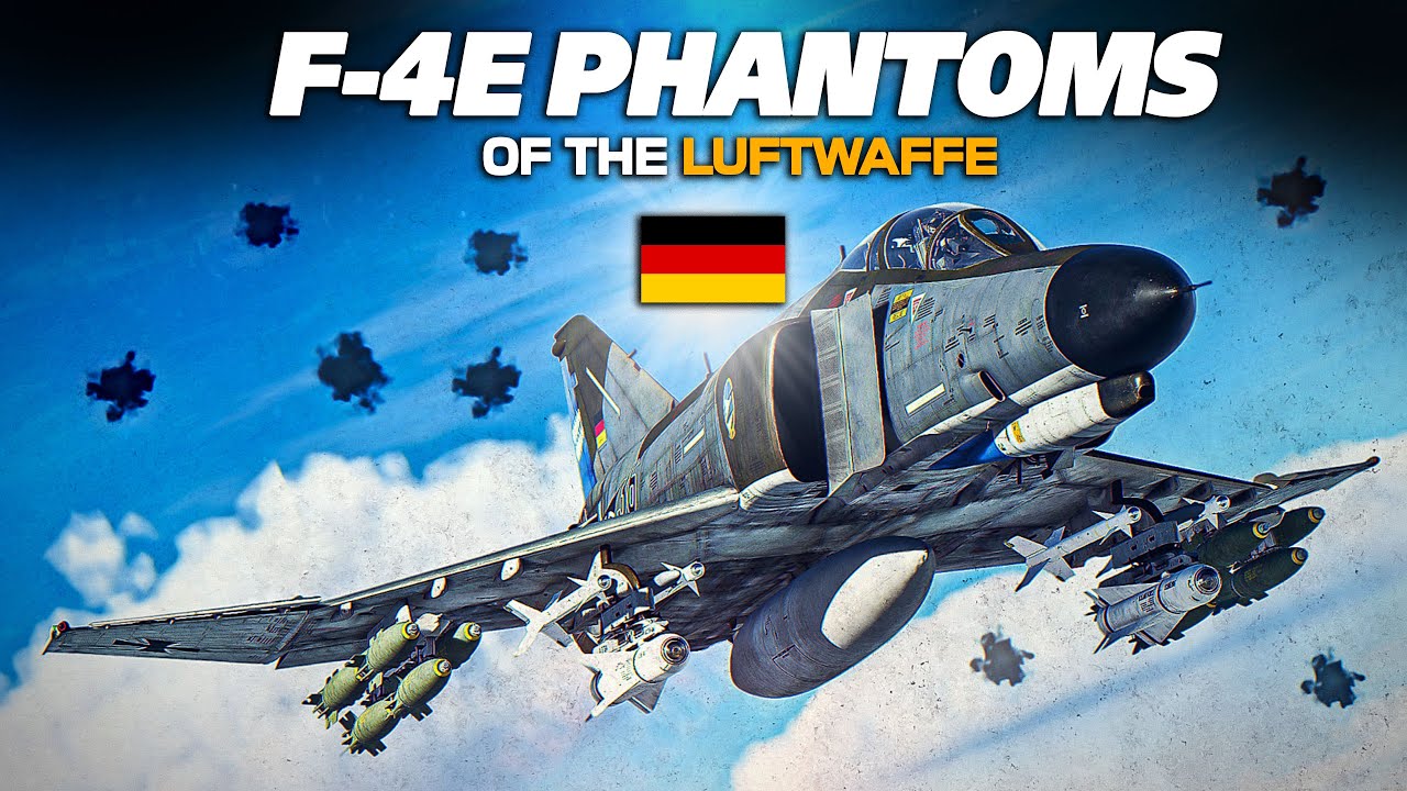 Немецкий истребитель Люфтваффе F-4E Phantom II в действии | Цифровой боевой симулятор | DCS |